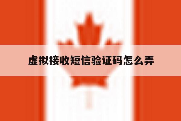 虚拟接收短信验证码怎么弄 虚拟接收短信验证码怎么弄