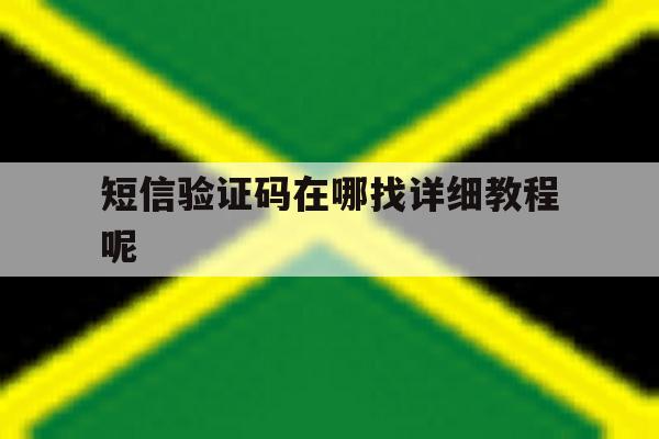 短信验证码在哪找详细教程呢 短信验证码在哪找详细教程呢