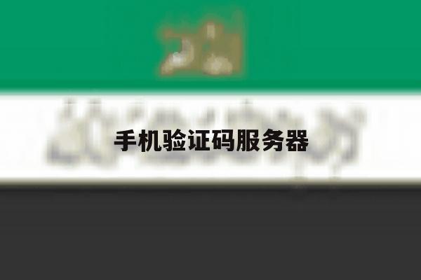 手机验证码服务器 手机验证码服务器