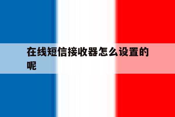 在线短信接收器怎么设置的呢 在线短信接收器怎么设置的呢