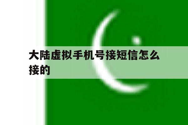 大陆虚拟手机号接短信怎么接的 大陆虚拟手机号接短信怎么接的