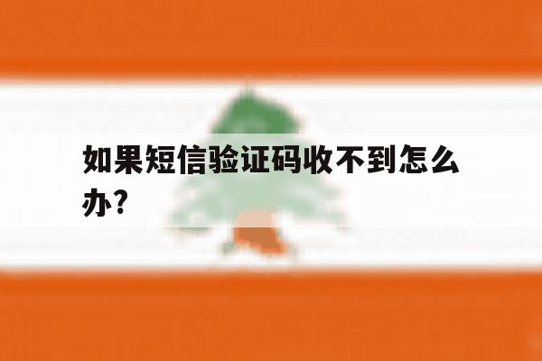 关于如果短信验证码收不到怎么办?的信息 关于如果短信验证码收不到怎么办?的信息