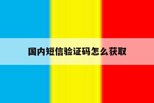 国内短信验证码怎么获取 国内短信验证码怎么获取