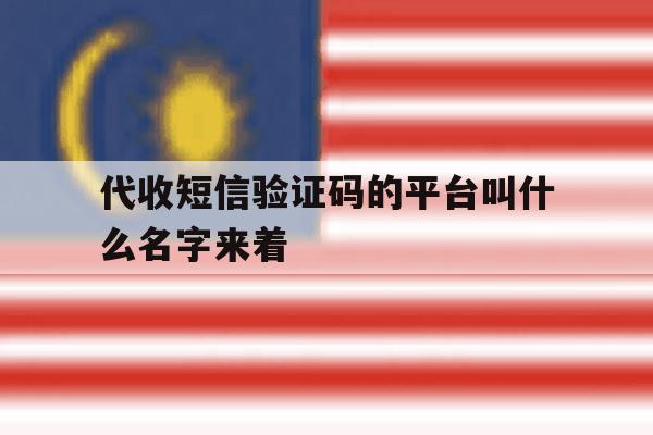 代收短信验证码的平台叫什么名字来着 代收短信验证码的平台叫什么名字来着