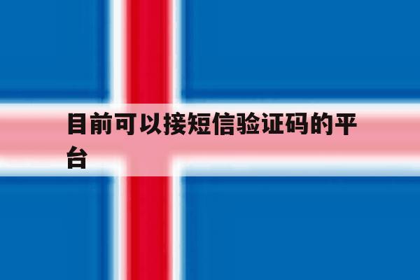 目前可以接短信验证码的平台 目前可以接短信验证码的平台
