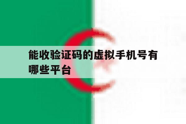 能收验证码的虚拟手机号有哪些平台 能收验证码的虚拟手机号有哪些平台