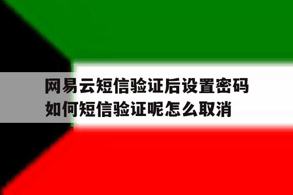 网易云短信验证后设置密码如何短信验证呢怎么取消的简单介绍 网易云短信验证后设置密码如何短信验证呢怎么取消的简单介绍