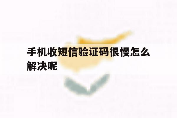 手机收短信验证码很慢怎么解决呢 手机收短信验证码很慢怎么解决呢
