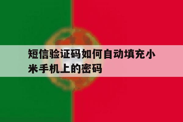 短信验证码如何自动填充小米手机上的密码 短信验证码如何自动填充小米手机上的密码