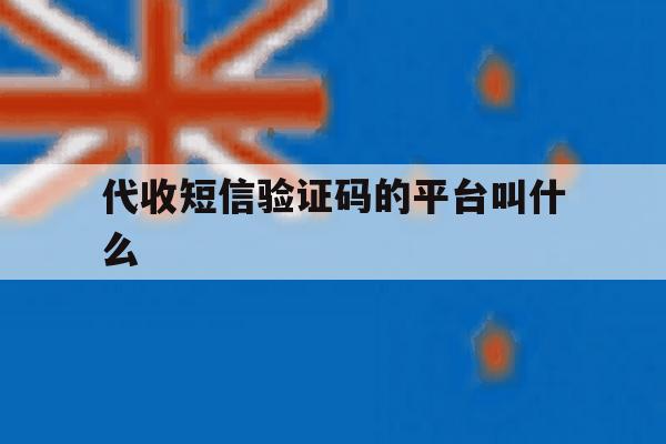 代收短信验证码的平台叫什么 代收短信验证码的平台叫什么