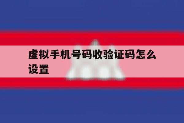 虚拟手机号码收验证码怎么设置 虚拟手机号码收验证码怎么设置