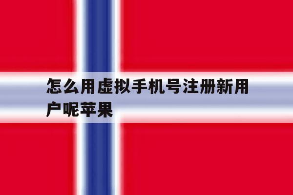 怎么用虚拟手机号注册新用户呢苹果