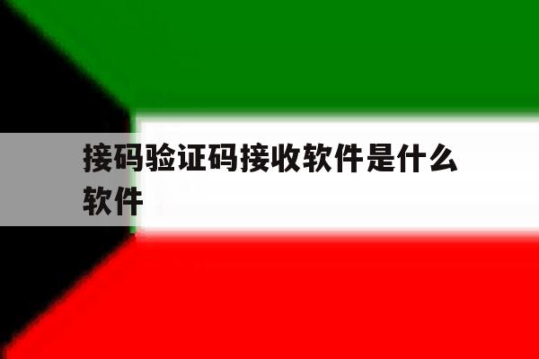 接码验证码接收软件是什么软件 接码验证码接收软件是什么软件
