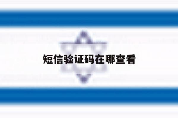短信验证码在哪查看 短信验证码在哪查看