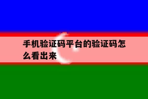 手机验证码平台的验证码怎么看出来 手机验证码平台的验证码怎么看出来