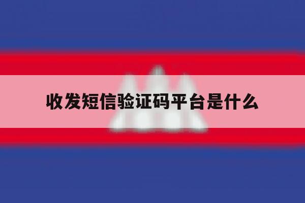 收发短信验证码平台是什么 收发短信验证码平台是什么