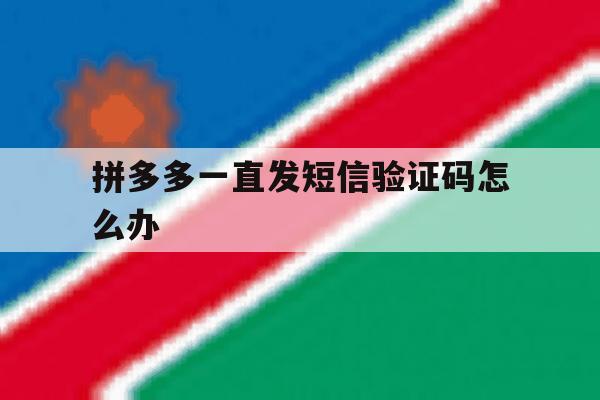 拼多多一直发短信验证码怎么办 拼多多一直发短信验证码怎么办