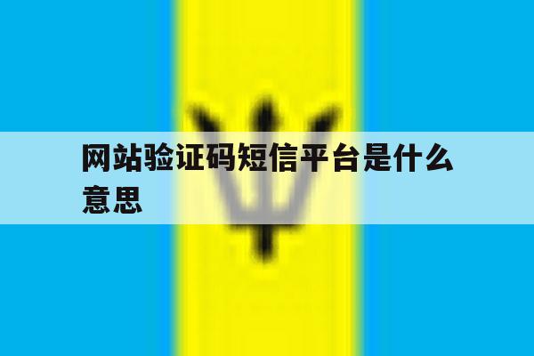 网站验证码短信平台是什么意思 网站验证码短信平台是什么意思