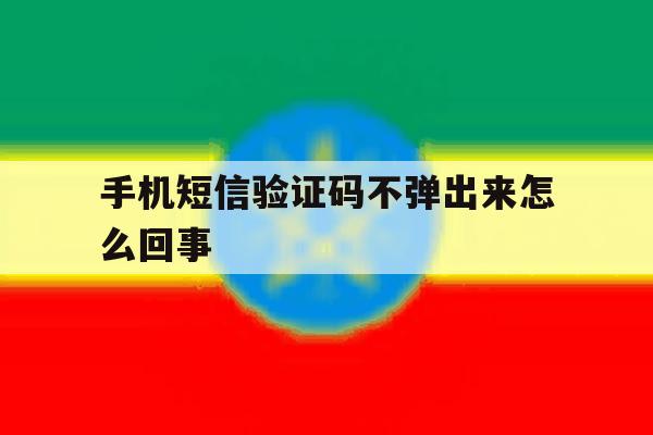 手机短信验证码不弹出来怎么回事 手机短信验证码不弹出来怎么回事