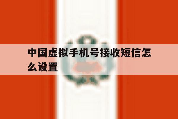 中国虚拟手机号接收短信怎么设置 中国虚拟手机号接收短信怎么设置