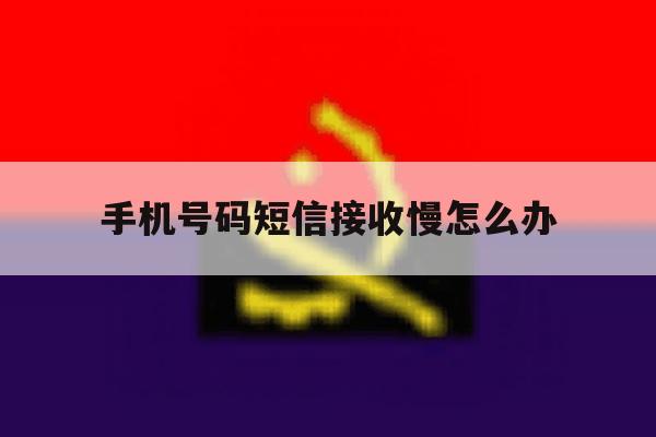 手机号码短信接收慢怎么办 手机号码短信接收慢怎么办