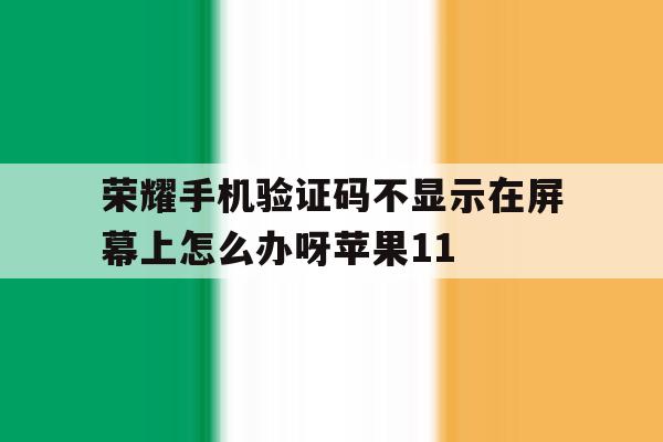 荣耀手机验证码不显示在屏幕上怎么办呀苹果11的简单介绍 荣耀手机验证码不显示在屏幕上怎么办呀苹果11的简单介绍