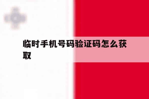 临时手机号码验证码怎么获取 临时手机号码验证码怎么获取